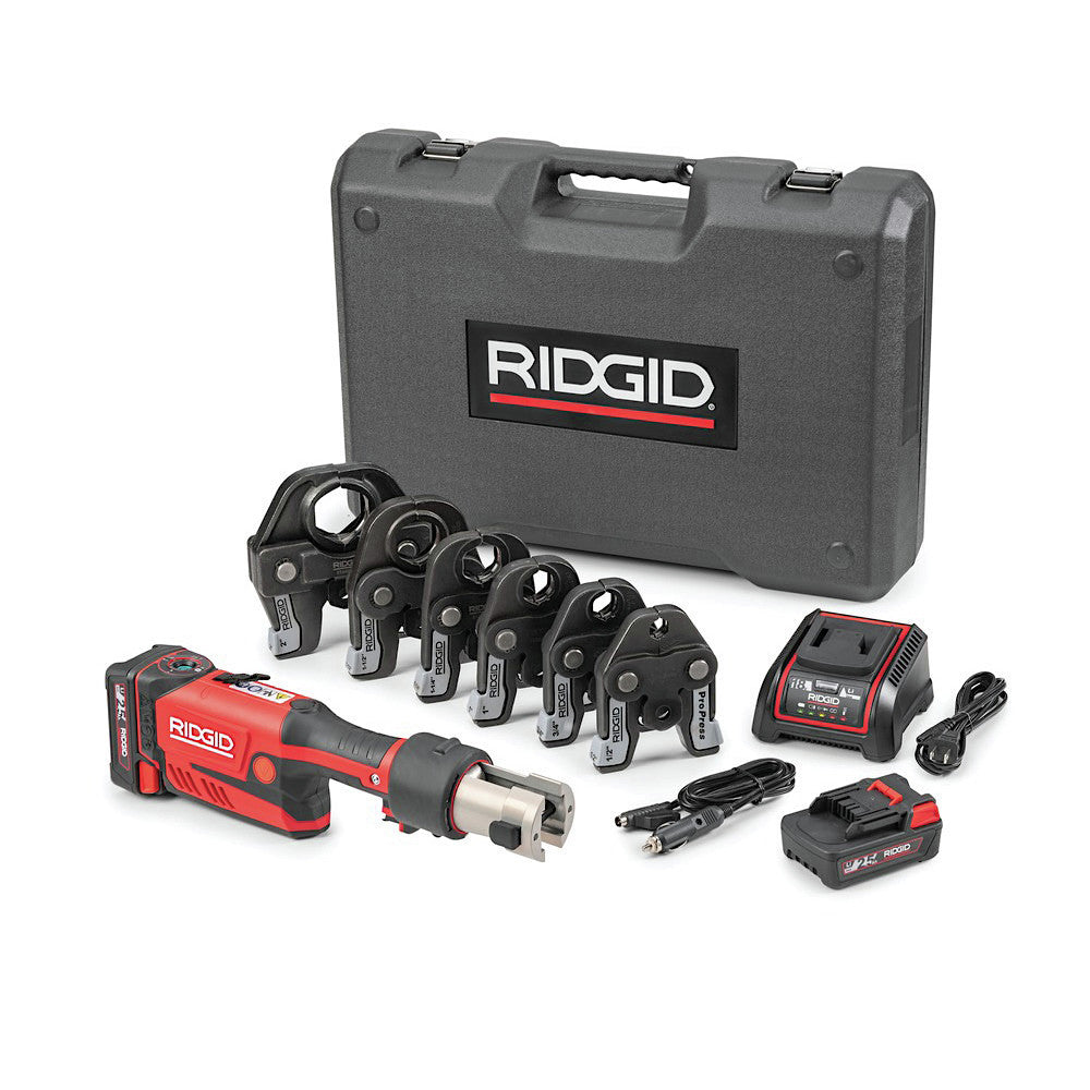 Ridgid, RIDGID 1/2"-2" Press Tool w/ Battery Kit and ProPress Jaws 67178