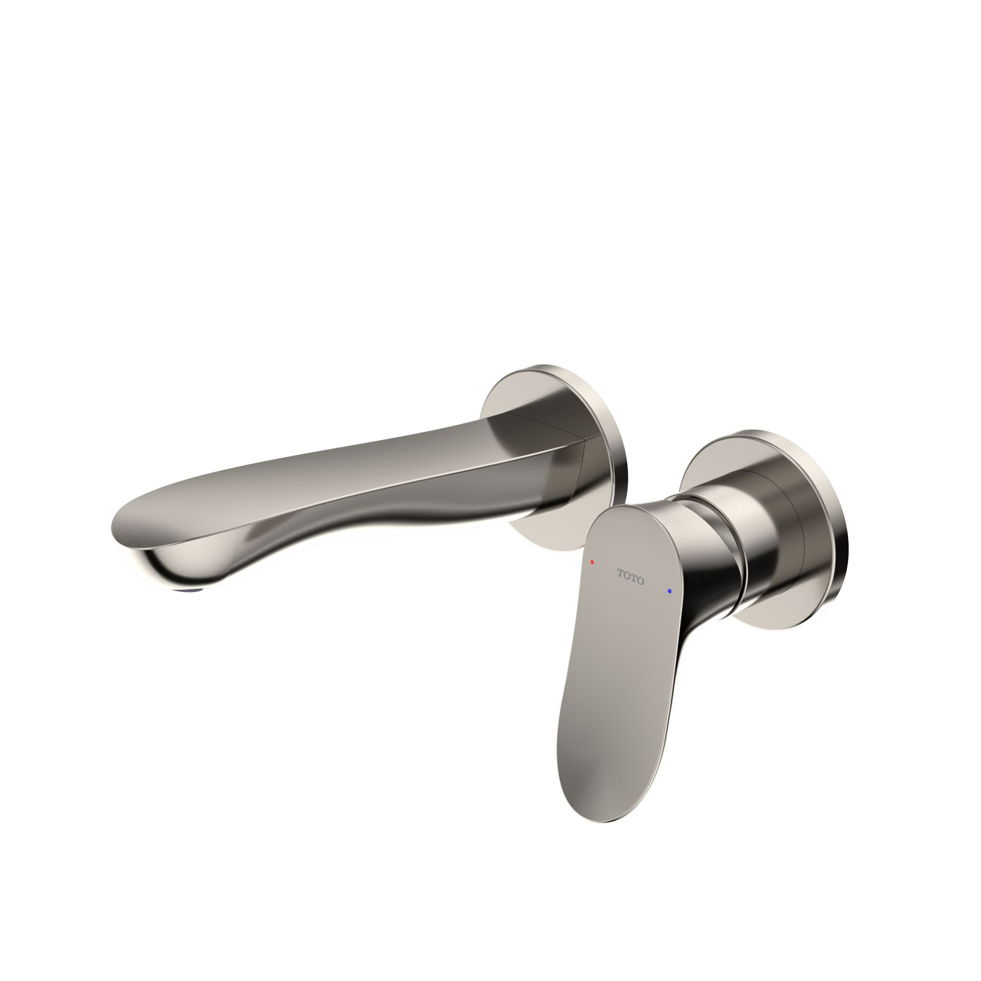 TOTO, TOTO 1.2 Gpm Wall-Mount Bathroom Faucet With Comfort Glide Technology,  Polished Nickel- TLG01310UA#PN