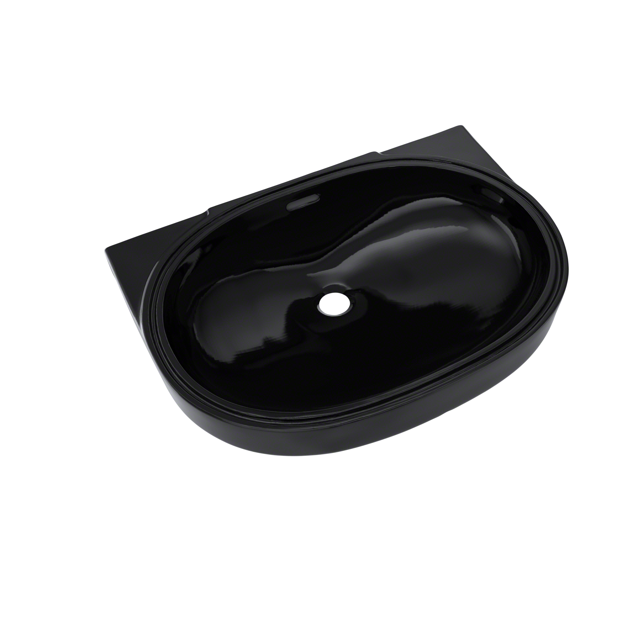 TOTO, TOTO 19-11/16" x 13-3/4" Oval Undermount Bathroom Sink, Ebony LT546#51