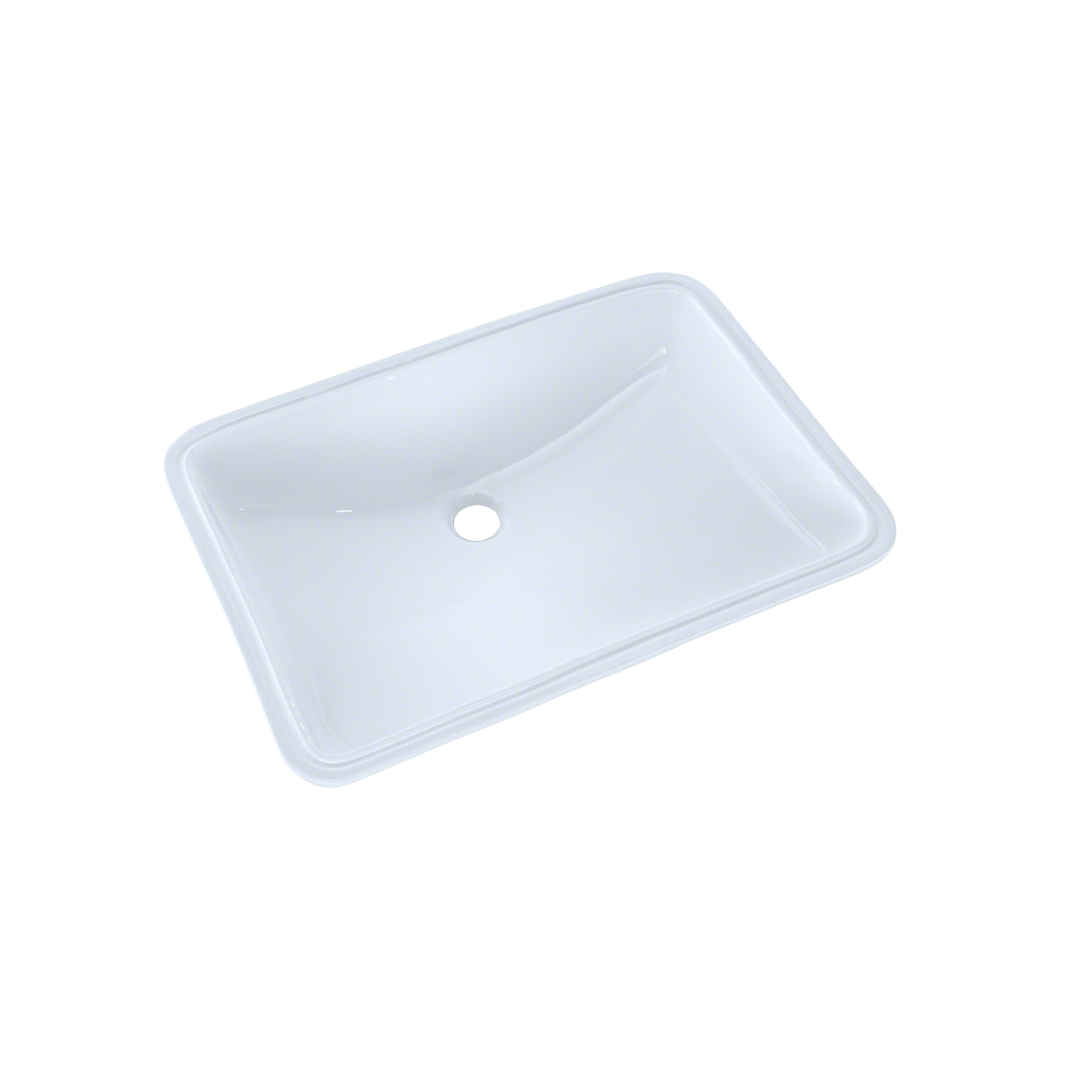 TOTO, TOTO 21-1/4" x 14-3/8" Large Rectangular Undermount Bathroom Sink with CeFiONtect, Cotton White LT540G#01